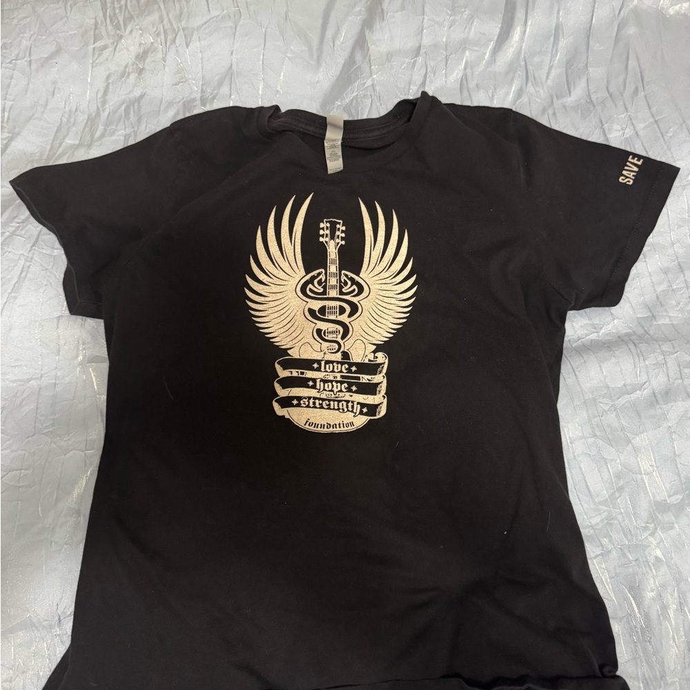 Next Level Apparel Black Vintage LHS tee